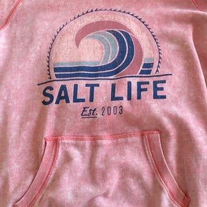 Pink Salt Life Hoodie NWOT